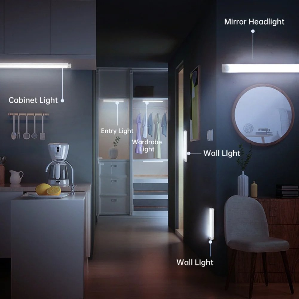 🔥Only $4.99 Last Day Promotion!💡 Punch-free Smart Sensor Magnetic Rechargeable LED Lights