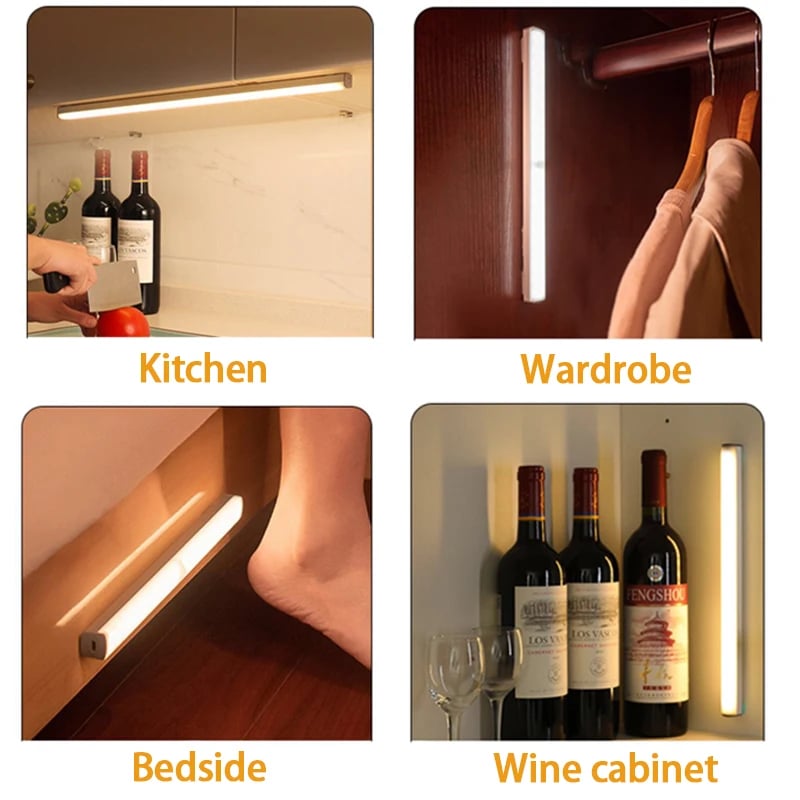 🔥Only $4.99 Last Day Promotion!💡 Punch-free Smart Sensor Magnetic Rechargeable LED Lights