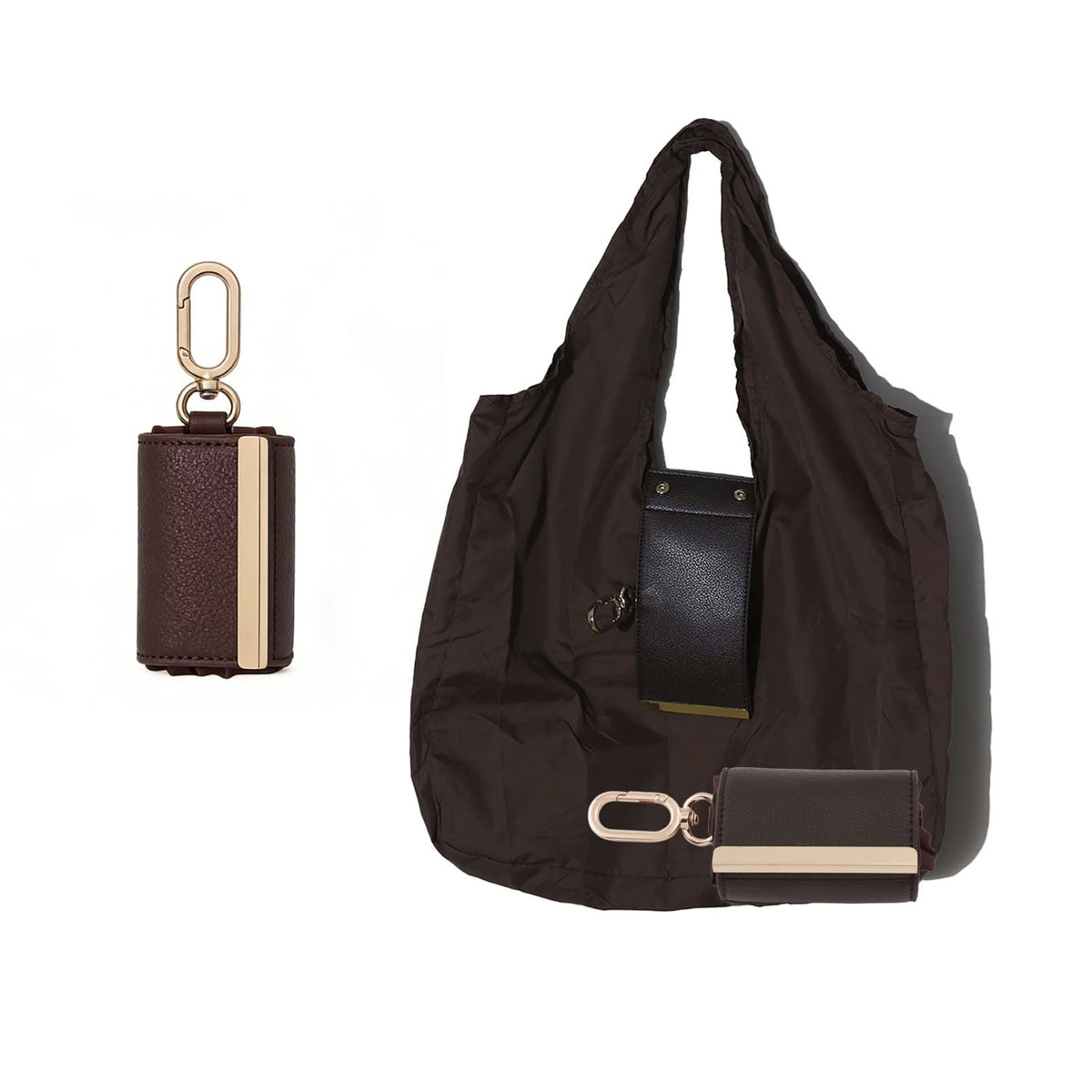 🔥LAST DAY SALE Buy 1 Get 1 Free-👜✨Foldable Shopping Bag Keychain Eco-Friendly Reusable Tote Bag