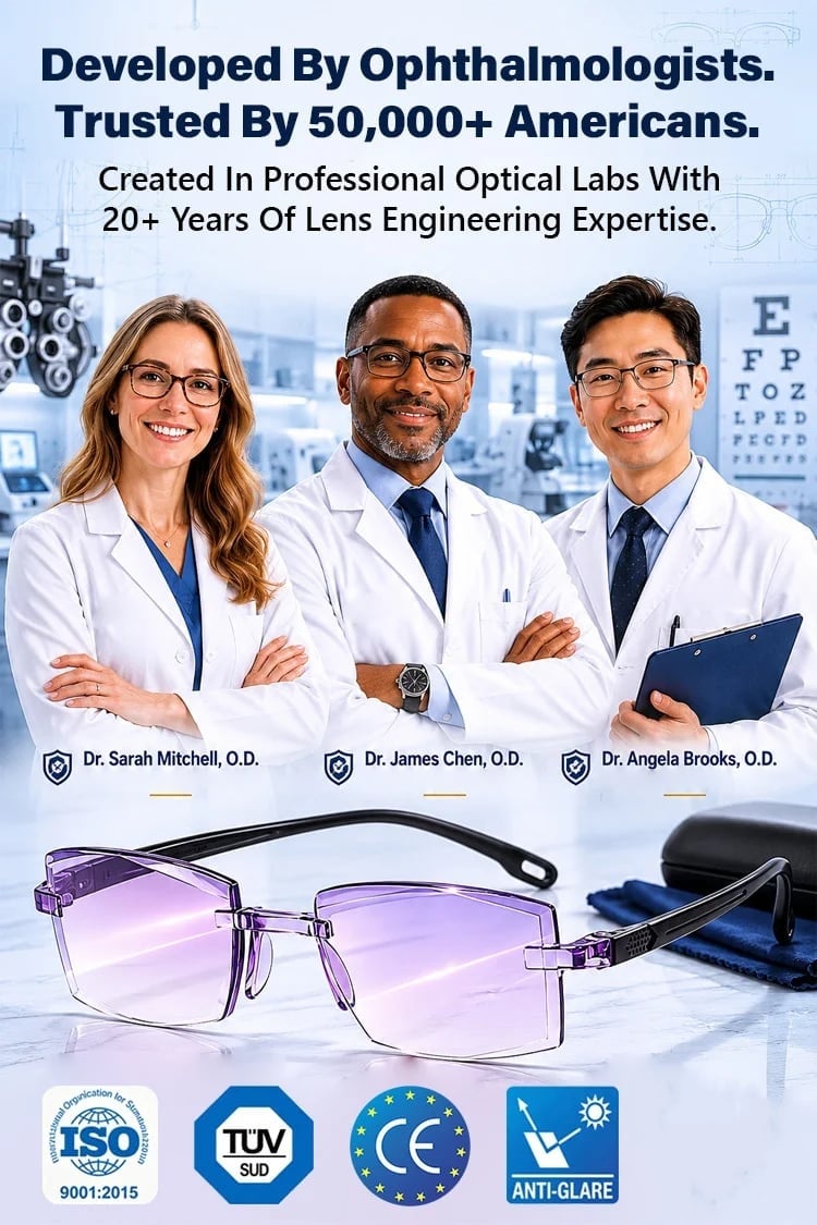 🔥Last Day 49%👓[Regain Your Youthful Vision] Smart Zoom Diamond-Cut Reading Glasses