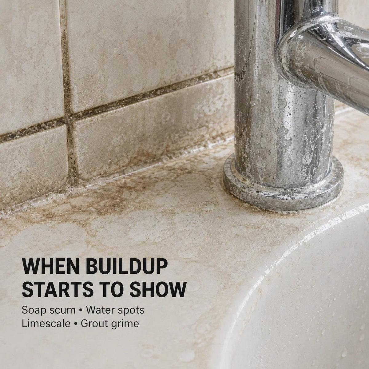 Bathroom Cleaner: Sparkle in Seconds. No Harsh Fumes