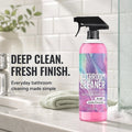 Bathroom Cleaner: Sparkle in Seconds. No Harsh Fumes