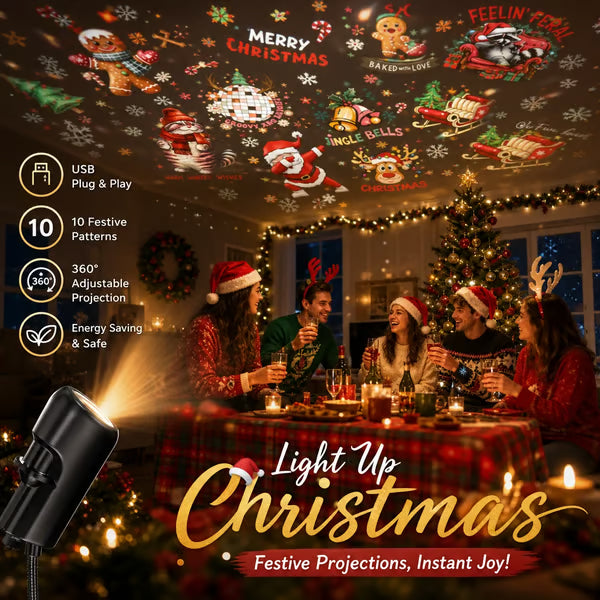 🎃HOT SALE 50% OFF👻Plug-&-Play Halloween HD Star Projector. Spooky Night Light for Room Party Decor