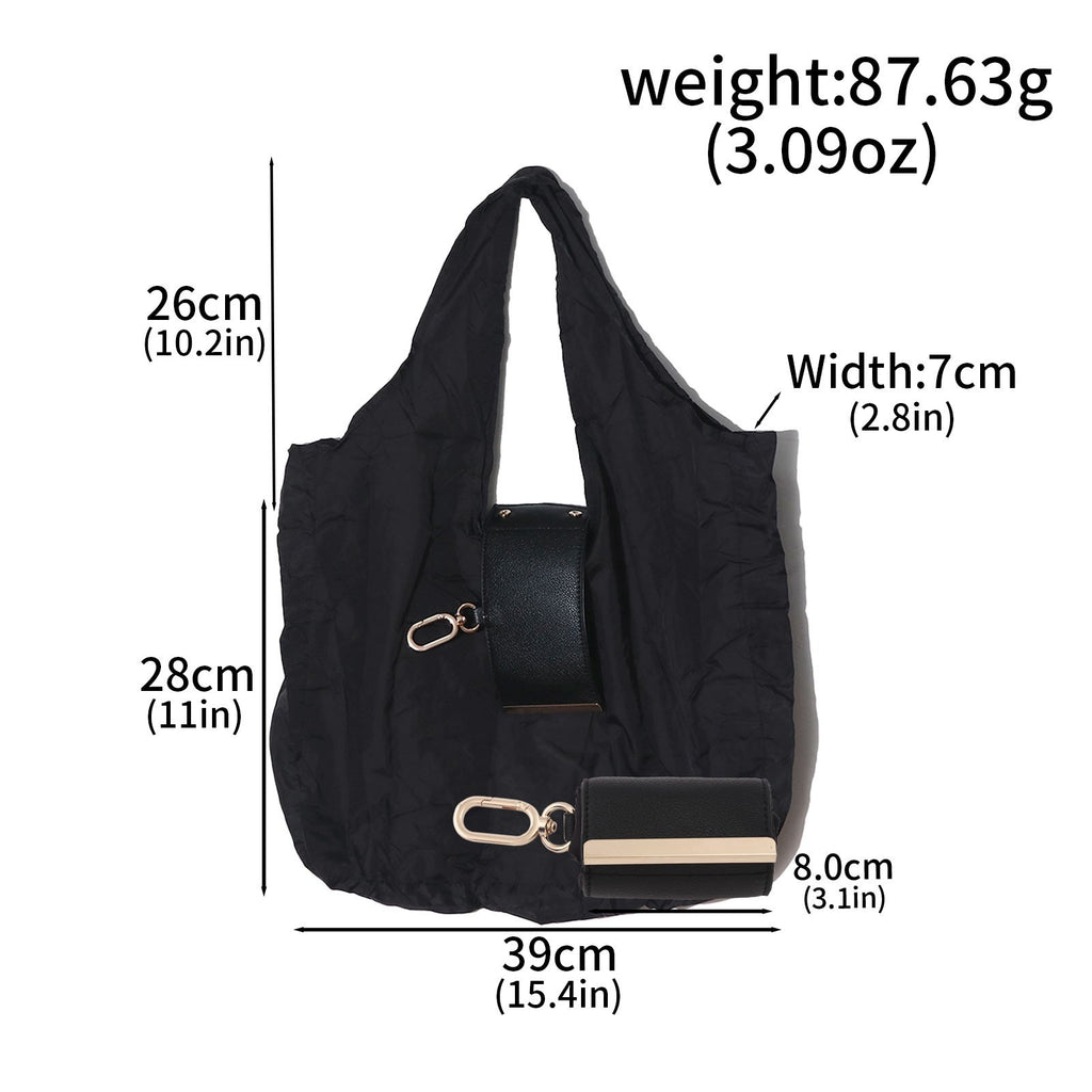 🔥LAST DAY SALE Buy 1 Get 1 Free-👜✨Foldable Shopping Bag Keychain Eco-Friendly Reusable Tote Bag
