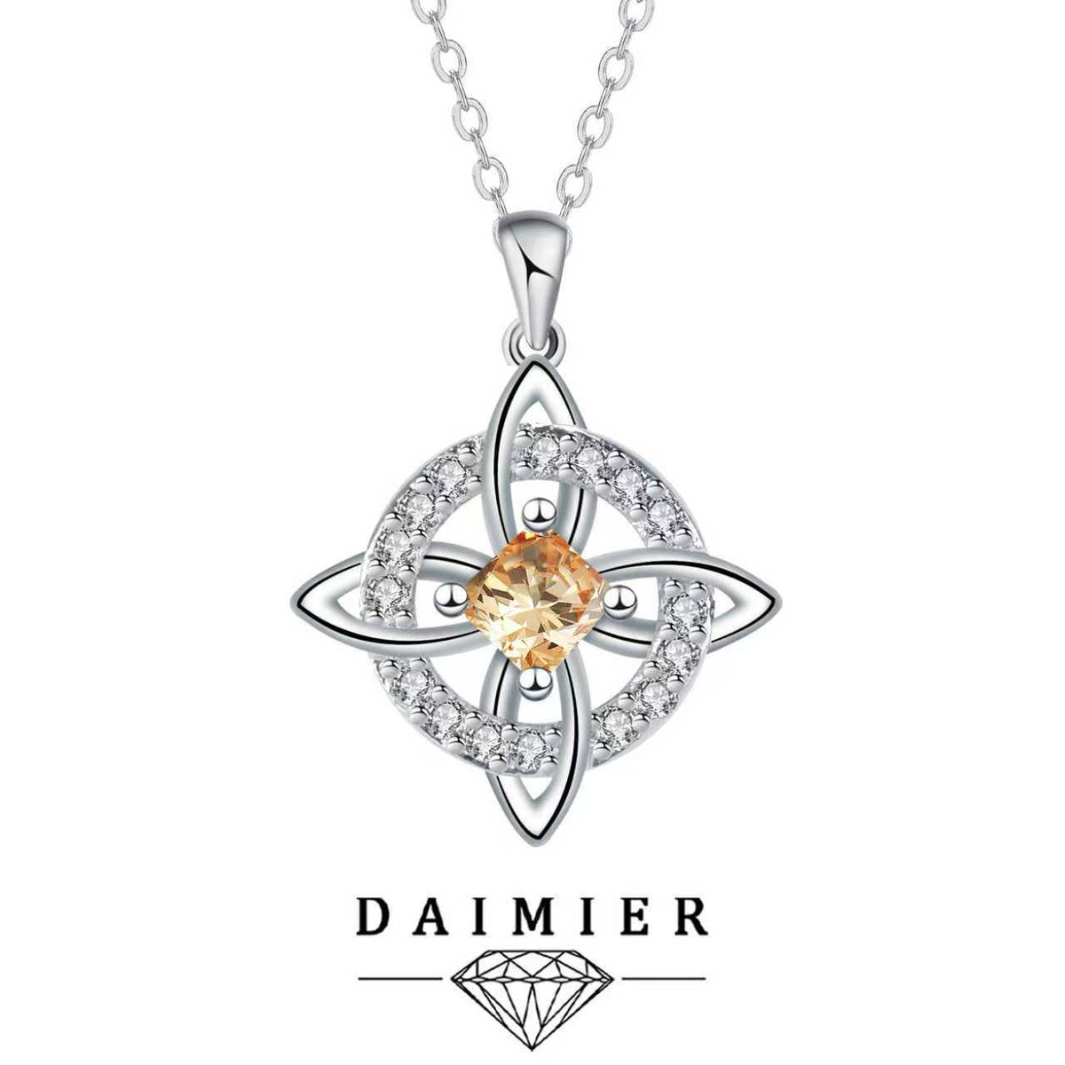 Mystical Birthstone Witches Knot Necklace – 🔮💞Protect Your Loved Ones