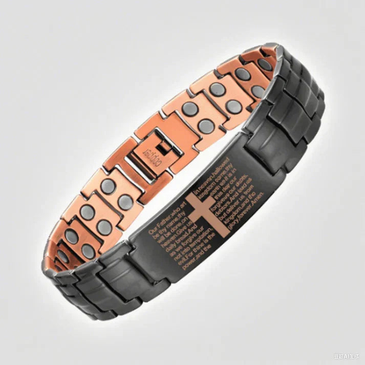 🔥🔥2026 Newest 99.99% Copper magnetic bracelet--Relieve fatigue and promote blood circulation