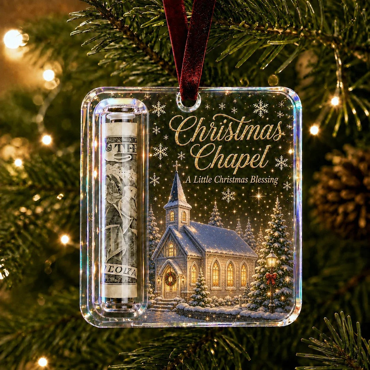 🔥LAST DAY ONLY $8.99🎄Christmas Cash Gift Ornament- Make Cash Feel Like A Real Christmas Gift💵