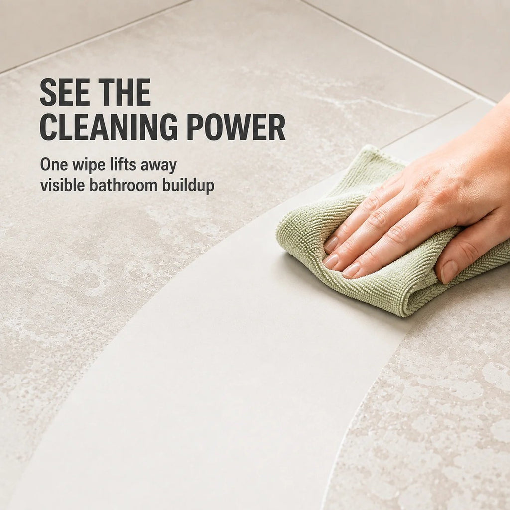 Bathroom Cleaner: Sparkle in Seconds. No Harsh Fumes