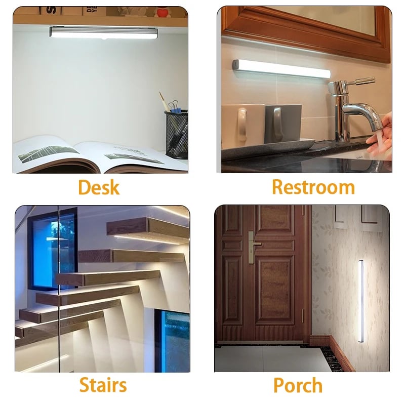 🔥Only $4.99 Last Day Promotion!💡 Punch-free Smart Sensor Magnetic Rechargeable LED Lights