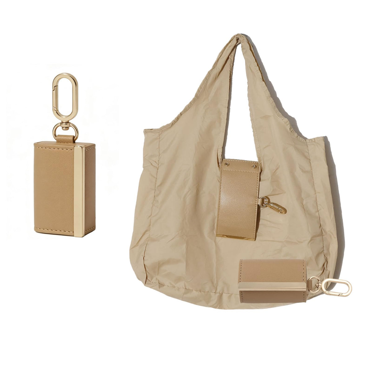 🔥LAST DAY SALE Buy 1 Get 1 Free-👜✨Foldable Shopping Bag Keychain Eco-Friendly Reusable Tote Bag