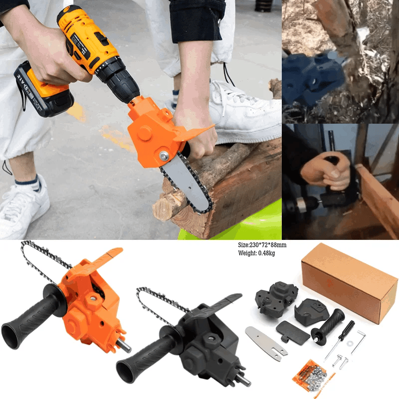 🔥Hot sale - 4/6 Inch Electric Drill Modified To Electric Chainsaw Drill Attachment