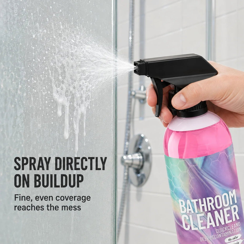 Bathroom Cleaner: Sparkle in Seconds. No Harsh Fumes