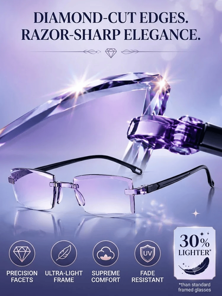 🔥Last Day 49%👓[Regain Your Youthful Vision] Smart Zoom Diamond-Cut Reading Glasses