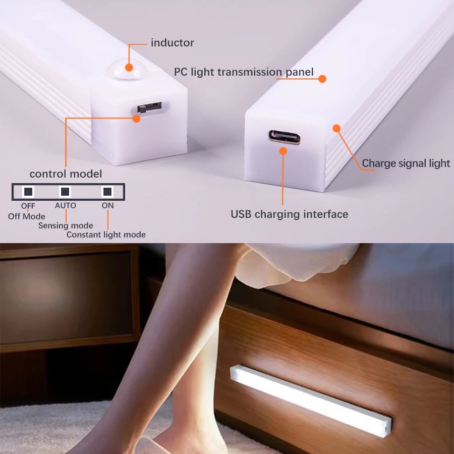 🔥Only $4.99 Last Day Promotion!💡 Punch-free Smart Sensor Magnetic Rechargeable LED Lights