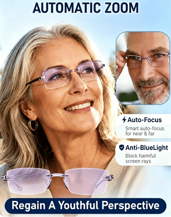 🔥Last Day 49%👓[Regain Your Youthful Vision] Smart Zoom Diamond-Cut Reading Glasses