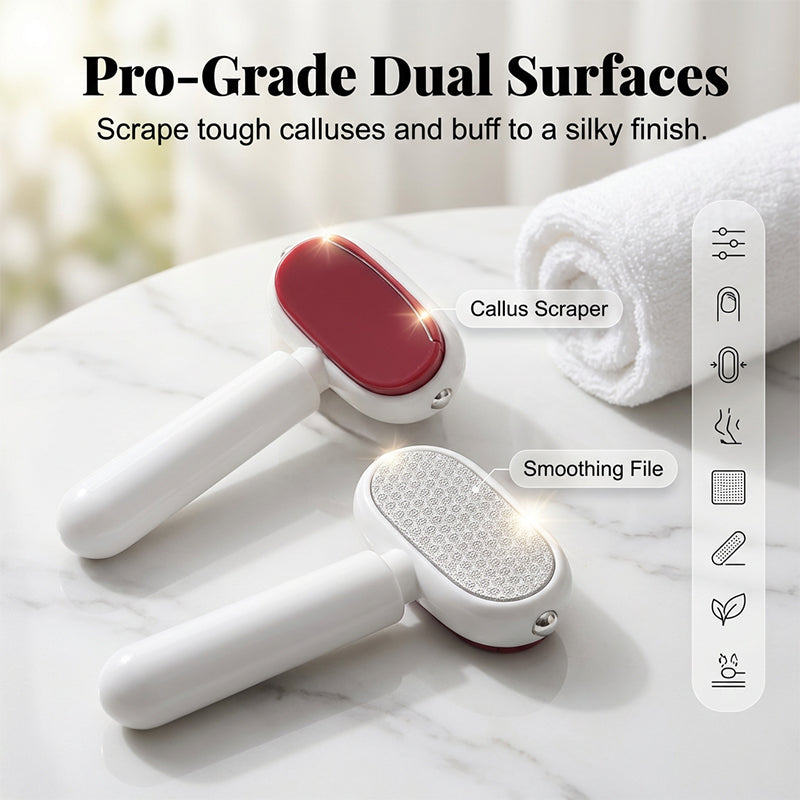 🦶Dual‑Sided Foot Callus Remover. Replaceable Stainless Steel Blade Foot Scraper