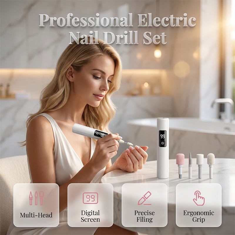 2026 HOT SALE🥳💞50K+ SOLD!💅-Electric Nail Grinder With LED Light